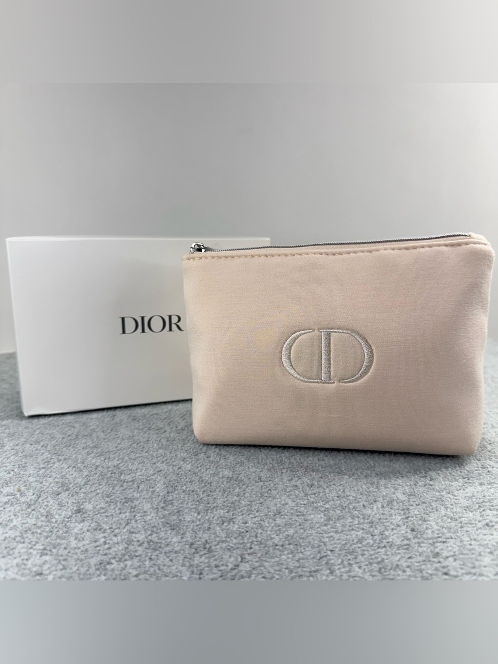 DIOR Makeup Bag Small Cosmetic Case LIGHT PINK With Box